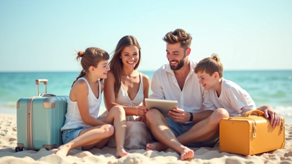 Famille en vacances